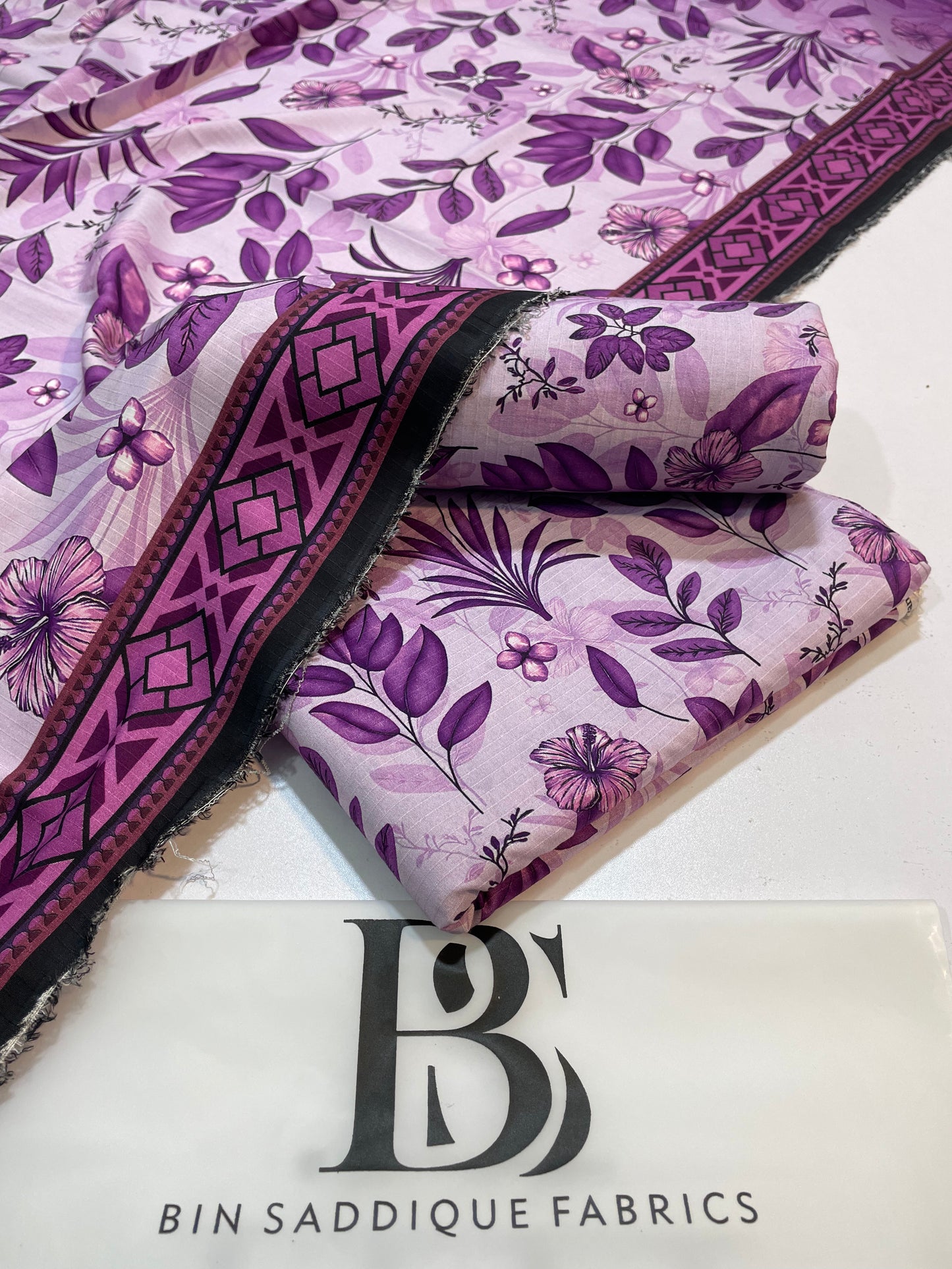 Bana Doria Linen – All Over Printed 3 Piece Suit