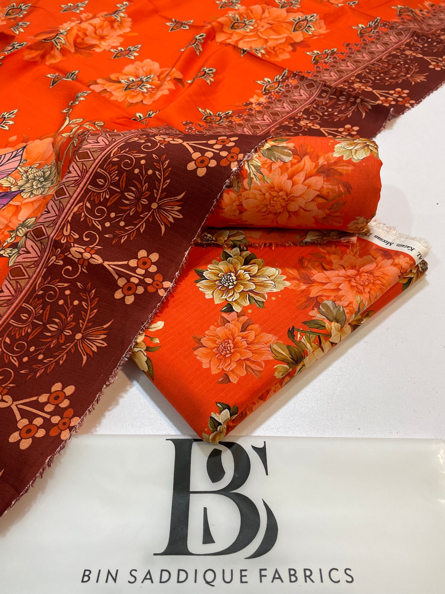 Bana Doria Linen – All Over Printed 3 Piece Suit