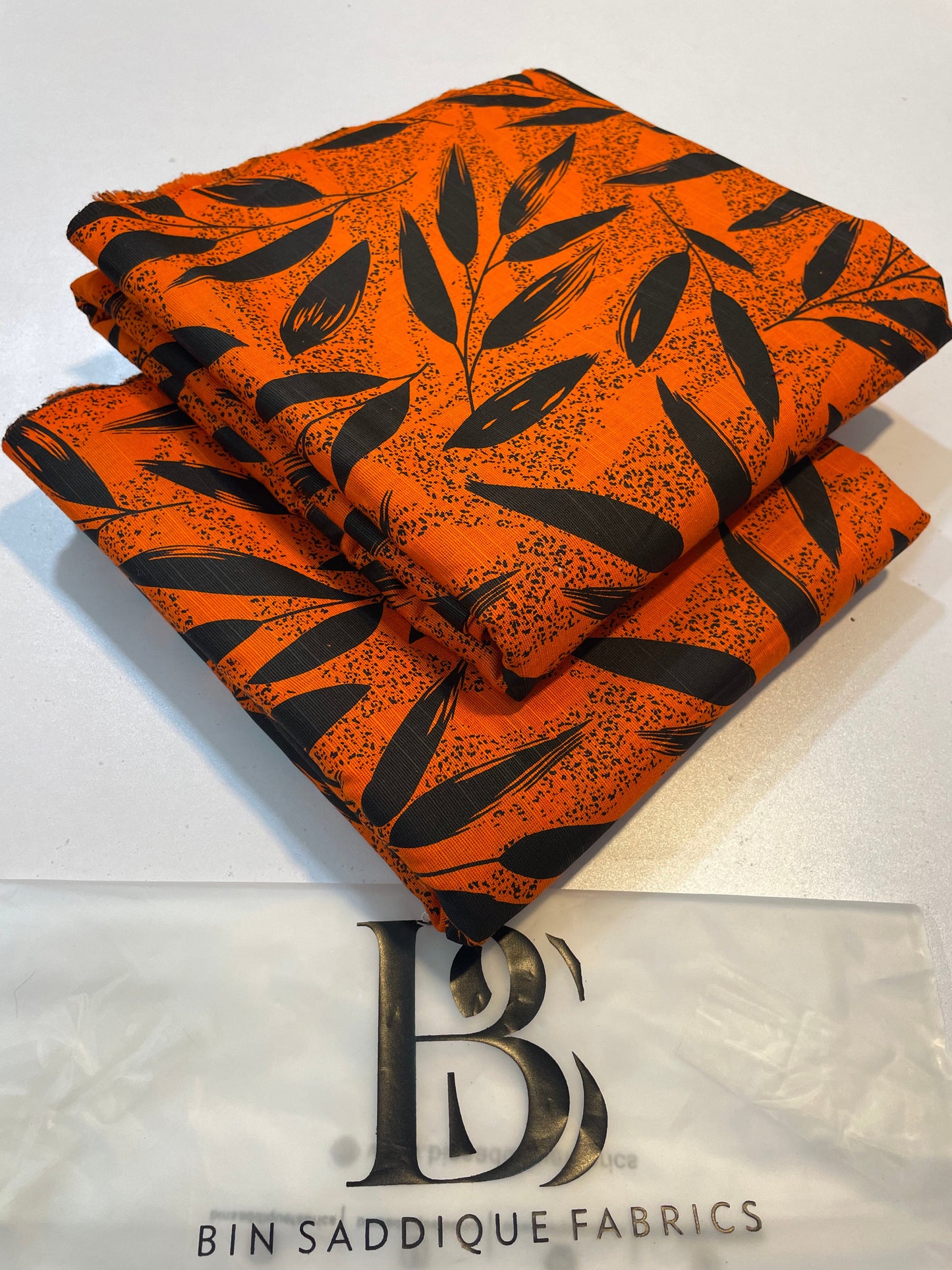 Khaddar 2 Piece Unstitched Suit in Orange
