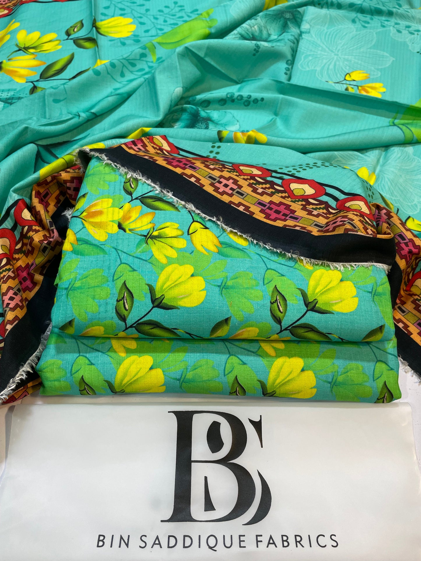 Bana Doria Linen – All Over Printed 3 Piece Suit